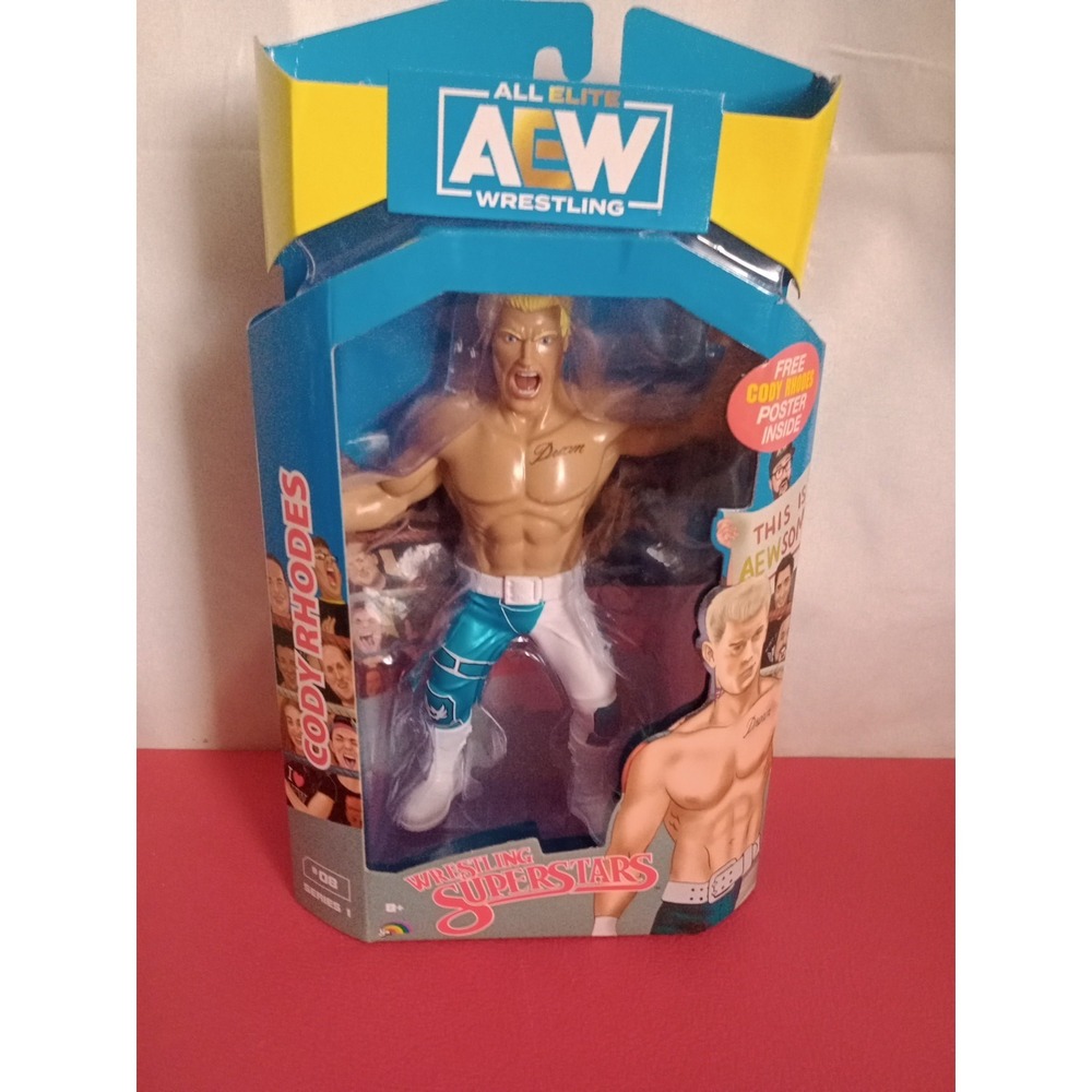 Cody Rhodes AEW Jazwares LJN Figure - Factory Sealed